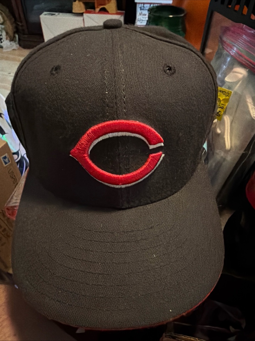 MLB - Cincinnati Reds 9FIFTY Adjustable Snap-Back New Era Cap - Black